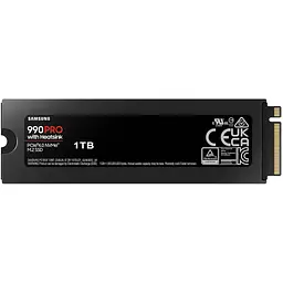 Накопичувач SSD M.2 2280 1TB 990 PRO with Heatsink Samsung (MZ-V9P1T0CW) - мініатюра 2