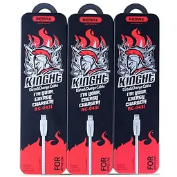 Кабель Remax Knight Lightning RC-043i Silver - мініатюра 2