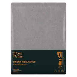 Штора Ardesto 150х270см, мікровелюр, 100% поліестер, сірий (ART1010GR) - мініатюра 6