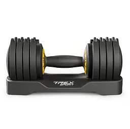 Гантель розбірна регульована Trex Sport 2-11,5кг чорний - мініатюра 4