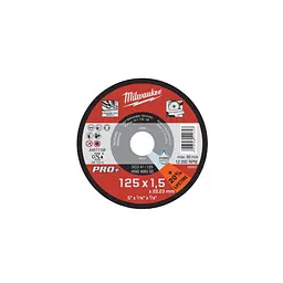 Диск відрізний для металу MILWAUKEE, SCS 41/125х1,5 PRO+, діаметр 125мм