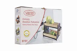 Cушка для посуду Violet House Роттанг Coffee, 40х33х28 см, коричневий (0731 Роттанг COFFEE сушка д/посу) - мініатюра 2