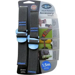 Ремінь для стягувань Sea To Summit Accessory Strap With Hook Buckle 20 мм 1,5 м (1033-STS ATDASH201.5)