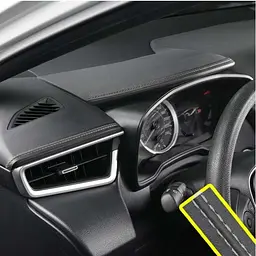 Шкіряна Чорна нитка 14 x 8 метрів Декоративна стрічка для панелі у вигляді шва - мініатюра 3