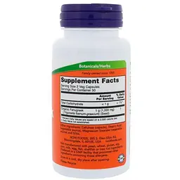 Пажитник Now Foods Fenugreek 500 мг 100 капсул - мініатюра 2