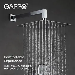 Душова система прихованого монтажу Gappo G7107-40, вилив - перемикач на лійку, 3-функції, хром, Хром - мініатюра 4
