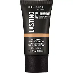 Тональна основа Rimmel Lasting Matte відтінок 203 (True Beige) 30 мл