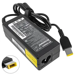 Блок живлення для ноутбука Lenovo 20V 3.25A 65W USB+pin (Square 5 Pin DC Plug) чорний RECTANGULAR
