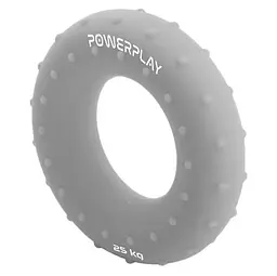 Еспандер кистьовий силіконовий PowerPlay PP-4338 Hand Grip Large 25 кг Сірий (PP_4338_Grey_25kg) - мініатюра 3