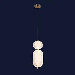 Світильник підвісний LED Levistella 79112100-2led CL, 13W, три режими, 400x150 мм, сучасний стиль для дому - мініатюра 2