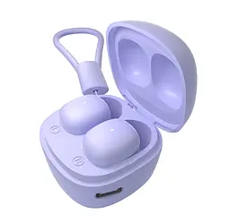 Бездротові навушники Ergo BS-530 Twins Nano 2, BT5.3, 25mAh, 190mAh, 3h, Violet UA UCRF - мініатюра 6