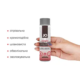 Розігрівальна змазка-крем з кокосовою олією JO Coconut Hybrid WARMING (120 мл) біла - мініатюра 2