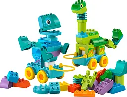 Конструктор LEGO DUPLO Town Динозаври на колесах 3в1 108 деталей (10451) - мініатюра 6