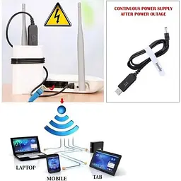 Кабель для Wi-Fi роутера USB-DC 12V з перетворювачем для живлення від павербанка - мініатюра 2