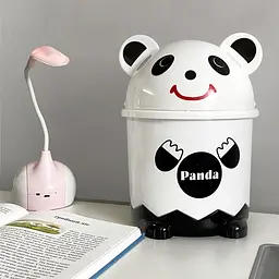 Відро для сміття MBM My Home настільне з кришкою 3.2 л біле (BIN-07 3,2L WHITE) - мініатюра 4