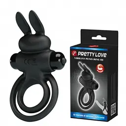 Ерекційне кільце - Pretty Love Vibrant Penis Ring III Black
