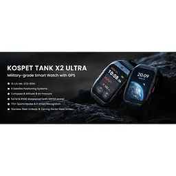 Розумний смарт-годинник Kospet Tank X2 Ultra Silver (16979-hbr) - мініатюра 6