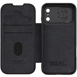 Шкіряний чохол-книжка Nillkin Qin Pro Camshield для Apple iPhone 17 Pro Max (6.9) Black - мініатюра 5