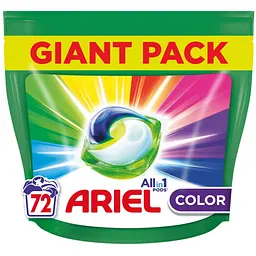 Капсули для прання Ariel Pods All-in-1 Color Чистота та Свіжість 72 шт. х 19.7 г