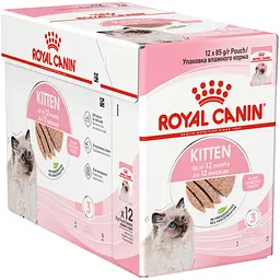Уцінка. Набір вологого корму для кошенят Royal Canin Kitten Loaf паштет 1.02 кг (12 шт. х 85 г) - мініатюра 2