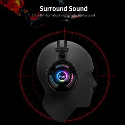 Дротова ігрова гарнітура iPega Gaming with RGB LED PG-R008, 3.5mm, Noice Reduction, 2.2m, black - мініатюра 7