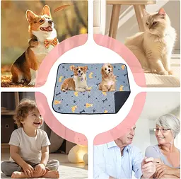 Багаторазова пелюшка Derby Washable Reusable Dog Pee Pad PM002-1 Grey 70х100 см - мініатюра 6