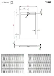 Душовий піддон Radaway Teos F 160x90 HTF16090-04 - мініатюра 2