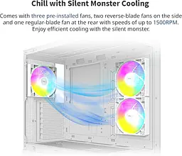 Корпус MONTECH XR WHITE (XR (W)) - мініатюра 9