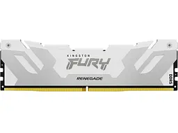 Модуль пам'яті Kingston FURY 32 GB DDR5 6400 MHz Renegade Silver/White (KF564C32RW-32)