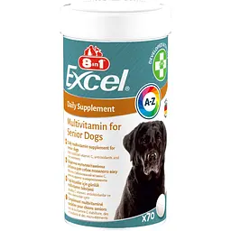 Вітаміни для собак 8in1 Excel Multi Vit-Senior 70 таблеток (660436 /108696) - мініатюра 4