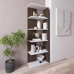 Книжкова полиця стелаж Vays D-6 з 5 відкритих секцій ЛДСП 60x30x178 см для дому офісу вітальні - мініатюра 6