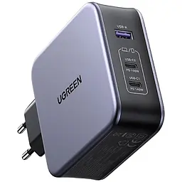 Зарядний пристрій Ugreen 3xUSB 140 Вт (2xUSB-C + USB-A) GaN CD289 з кабелем USB-C — USB-C 1.5 м (90549) - мініатюра 8