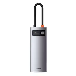 USB-хаб Baseus Metal Gleam Series 5-in-1 Multifunctional （Type-C to HDMI*1+USB3.0*3+PD*1) (CAHUB-CX0G) - мініатюра 2
