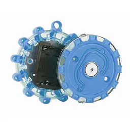 Автомобільний аварійний ліхтарик 3xAAA IP65 9SMD+3SMD UKC синій - мініатюра 3