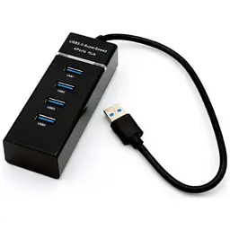Концентратор Voltronic USB 3.0 to 4xUSB black (NX-UH-303B)
