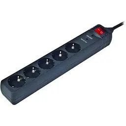Мережевий фільтр EnerGenie  5 розеток, 3 м, Black (SPG5-C-10)