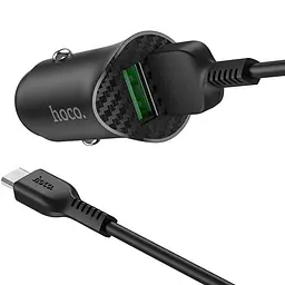 Автомобільний зарядний пристрій Hoco Z39 QC3.0 Black 2 USB + USB Cable XiaomicroUSB - мініатюра 5