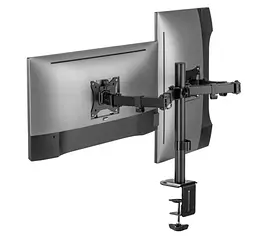 Настільний кронштейн для двох моніторів 17–32 дюймів OfficePro OPMA-102 Black - мініатюра 7