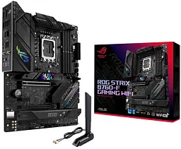 Материнська плата ASUS ROG STRIX B760-F GAMING WIFI (ROG STRIX B760-F GAMING WIFI) (Socket 1700, Intel B760, ATX) Б/в - мініатюра 4