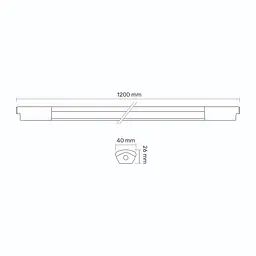 LED світильник лінійний магістральний Titanum 36W 1.2м 6500K IP65 (29160-000) - мініатюра 9