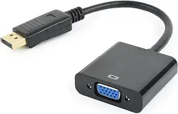 Адаптер Cablexpert DisplayPort - VGA 0.15м black (A-DPM-VGAF-02) - мініатюра 2
