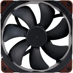 Вентилятор Noctua iPPC для корпуса 140x140x25мм SSO2 750-3000 об/мин 43,5 дБ 4pin PWM чёрный (NF-A14iPPC-3000 PWM)
