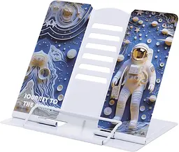 Підставка для книг металева Космонавт-3D, А5, 21x16.9x19 см