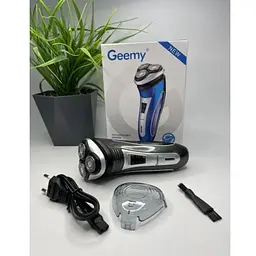 Електробритва тример Geemy GM 7090 3 в 1 бритва Сіра