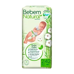 Підгузки Bebem Natural 2 mini 3-6 кг 42 шт (8690536806003)