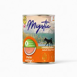 Вологий корм Mystic паштет з індичкою для дорослих собак 400г.