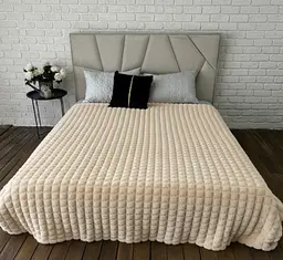 Простирадло кольору Бежевий м'яке універсальне простирадло 200 x 230 м для ліжка