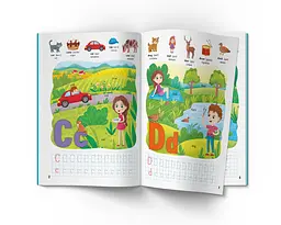 Книга Кристал Бук Школа сучасного чомусика English ABC 128 розвиваючих наліпок (F00029943) - мініатюра 2
