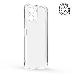 Прозрачный чехол для Motorola G06 4G/G06 Power 4G с защитой камеры и усиленными бортами, тонкий, силиконовый, бесцветный, ударопрочный, противоударный бампер с закрытой камерой, ArmorStandart (ARM89056) - мініатюра 2