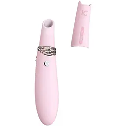 Вакуумний стимулятор з вібрацією KisToy Miss CC Pink - мініатюра 3